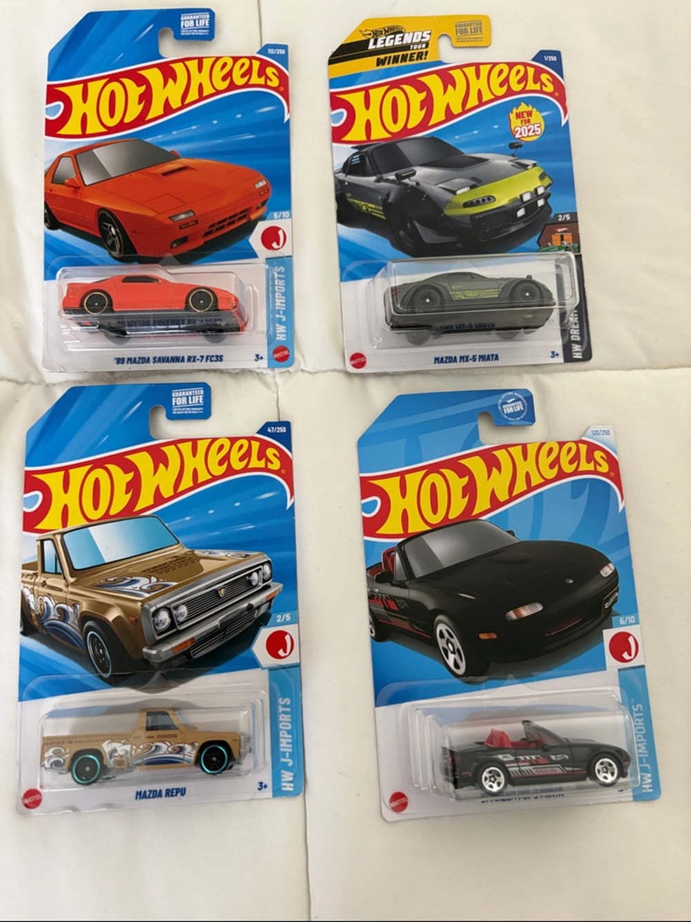 Hotwheels assorted Mazda cars